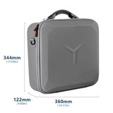 PU leather drone storage bag with portable design