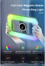 RGB Ring Light
Selfie Ring Light
Portable RGB Selfie Lamp
Rechargeable Ring Light
RGB Video Light
Ring Light with Phone Holder
Ring Light for TikTok
Ring Light for YouTube
Ring Light for Live Streaming
Ring Light for Makeup
Ring Light for Photography
Outdoor Ring Light
magnetic RGB light
RGB with magnetic Holder 
