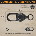 Stainless steel camera safety cable