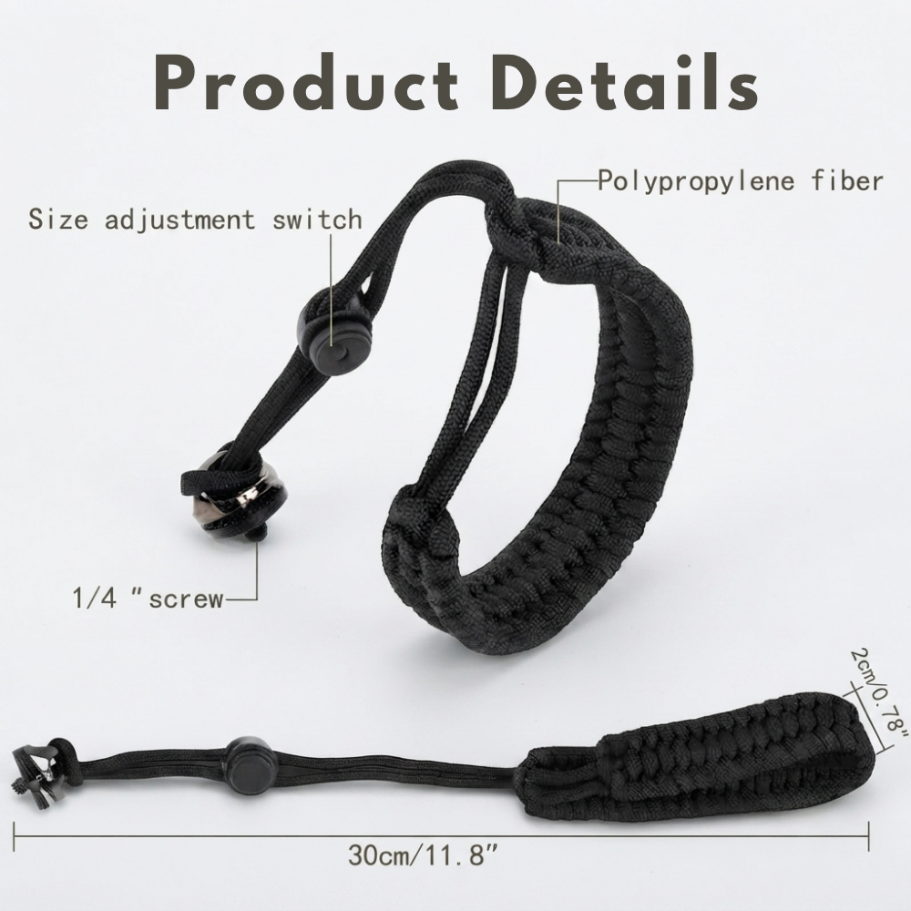 Lightweight Camera Wrist Strap for Travel