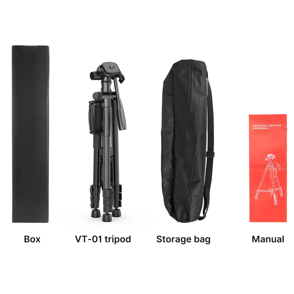 Compact multifunctional tripod stand with carrying bag