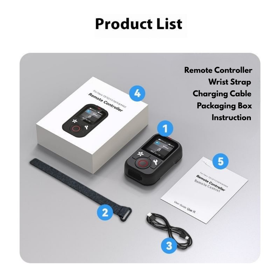 Durable GoPro Bluetooth remote controller for professional shooting