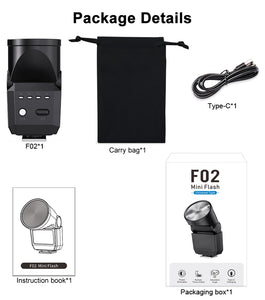 rechargeable mini camera flash for photo shoots