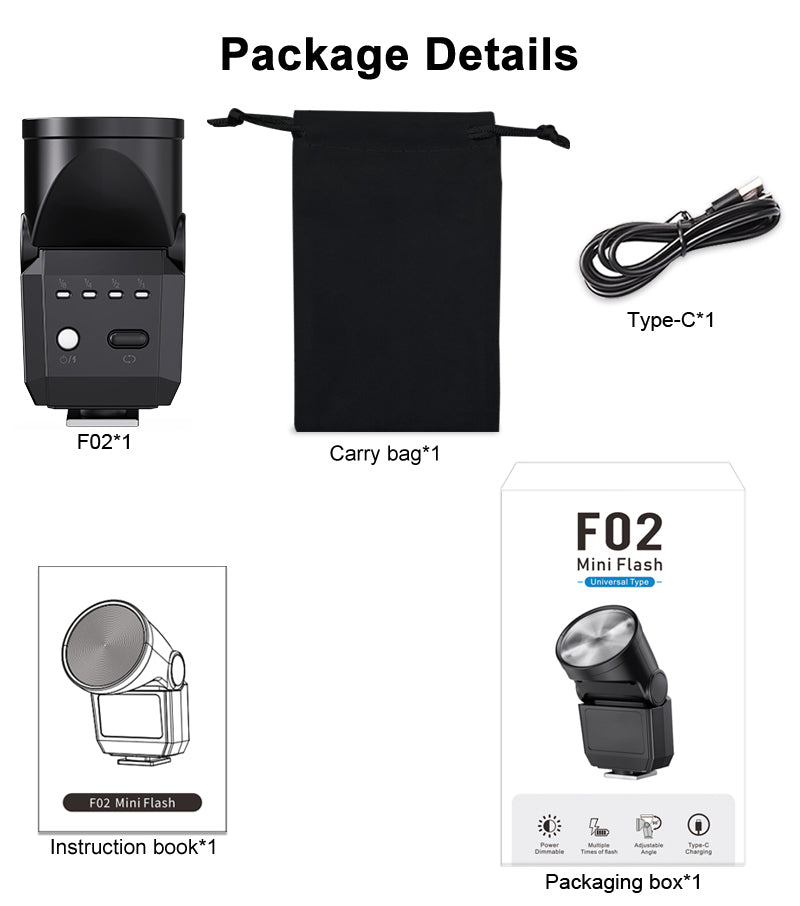 rechargeable mini camera flash for photo shoots