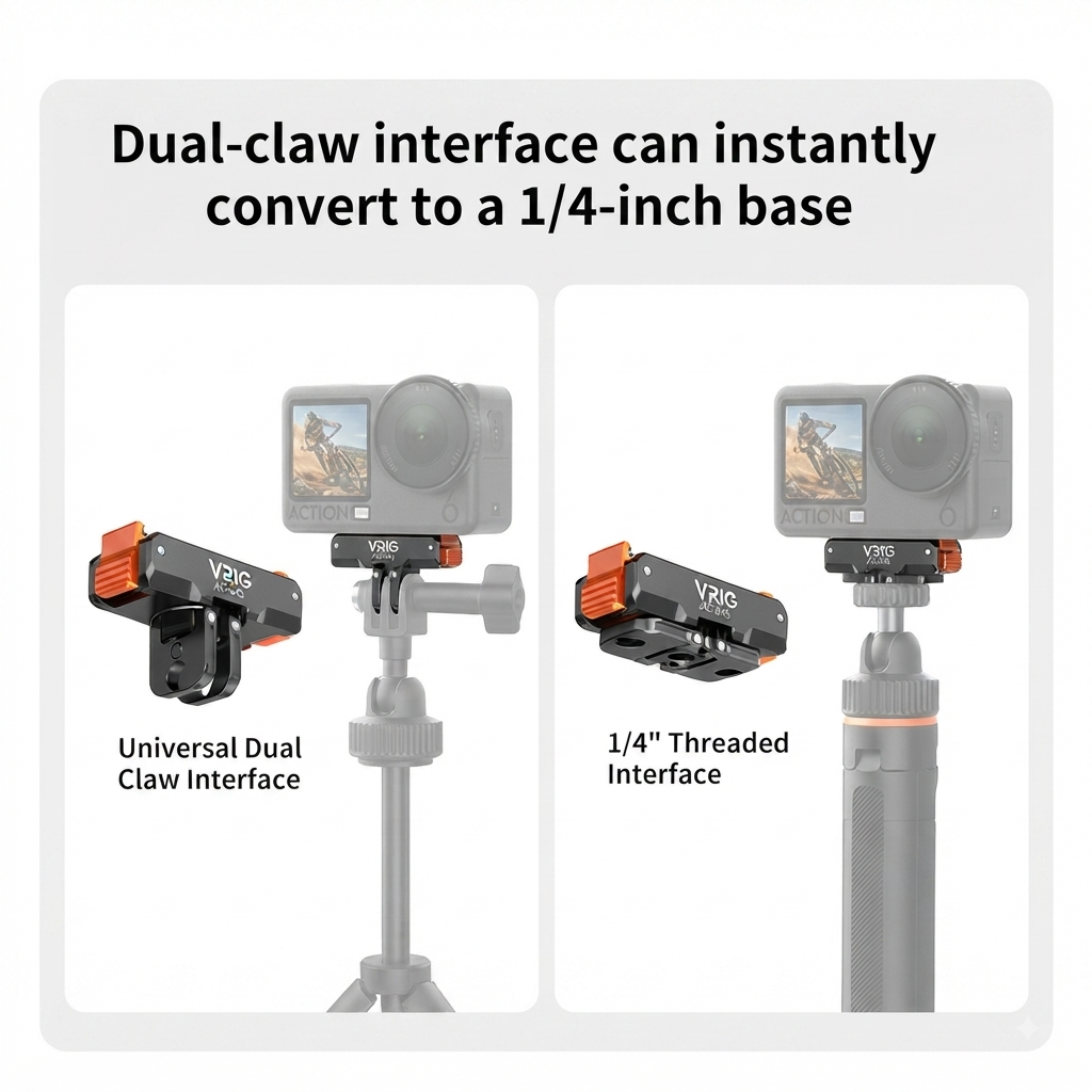 Magnetic Quick Release Mount for DJI Osmo Action 3