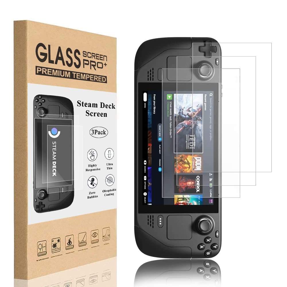 Bubble free Steam Deck screen protector installation kit