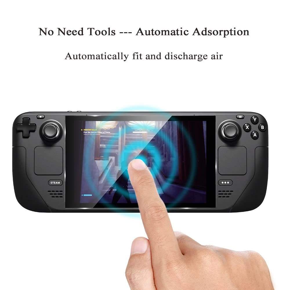 HD tempered glass screen guard compatible with Steam Deck