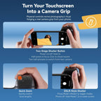 ShotGrip Magnetic Camera Grip with Wireless Shutter for Smartphones |  Black