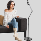Magnetic Phone & Tablet Floor Stand – Adjustable Aluminum Holder