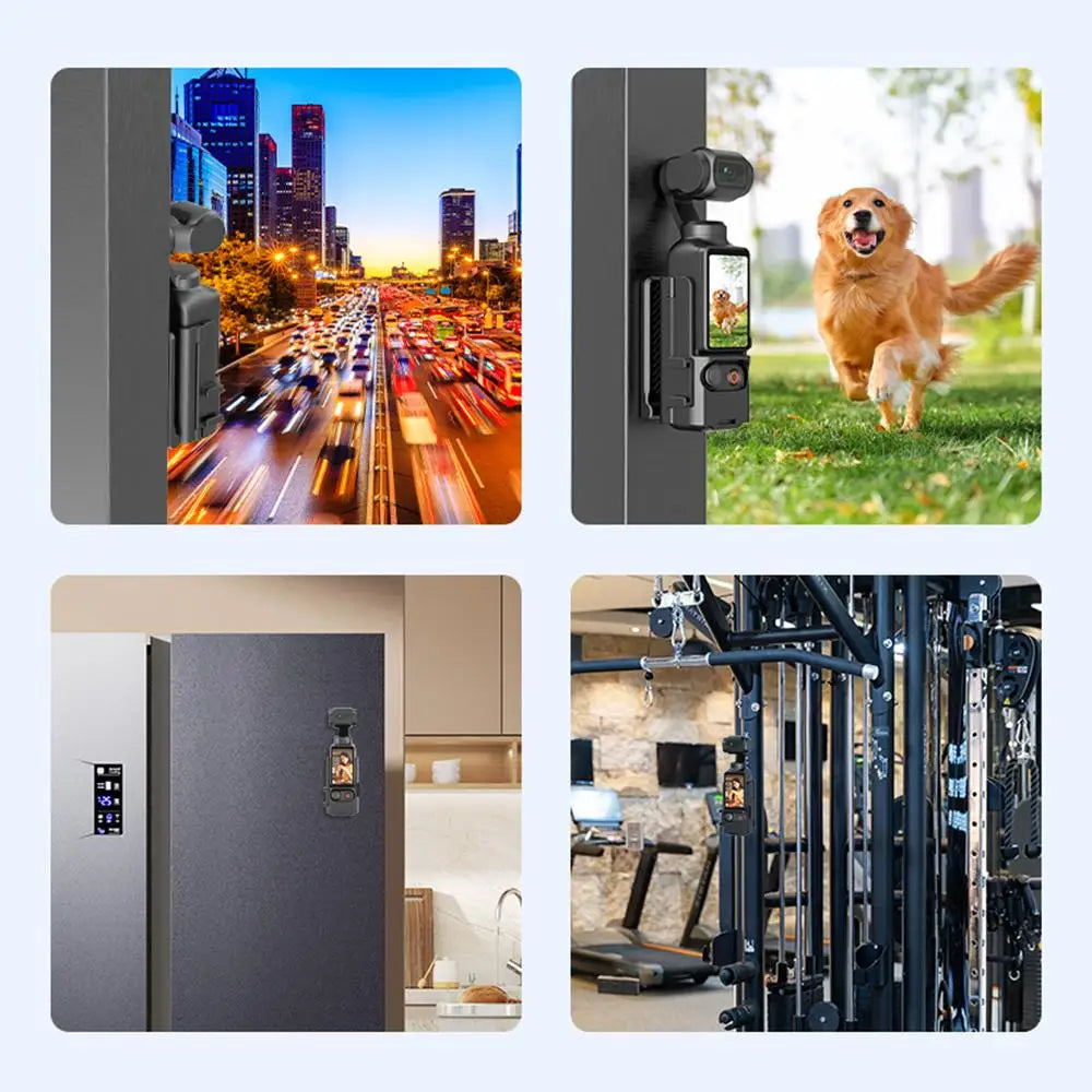 Magnetic Mount for DJI Osmo Pocket 3 with 180° Adjustable Grip Stand | Yantralay