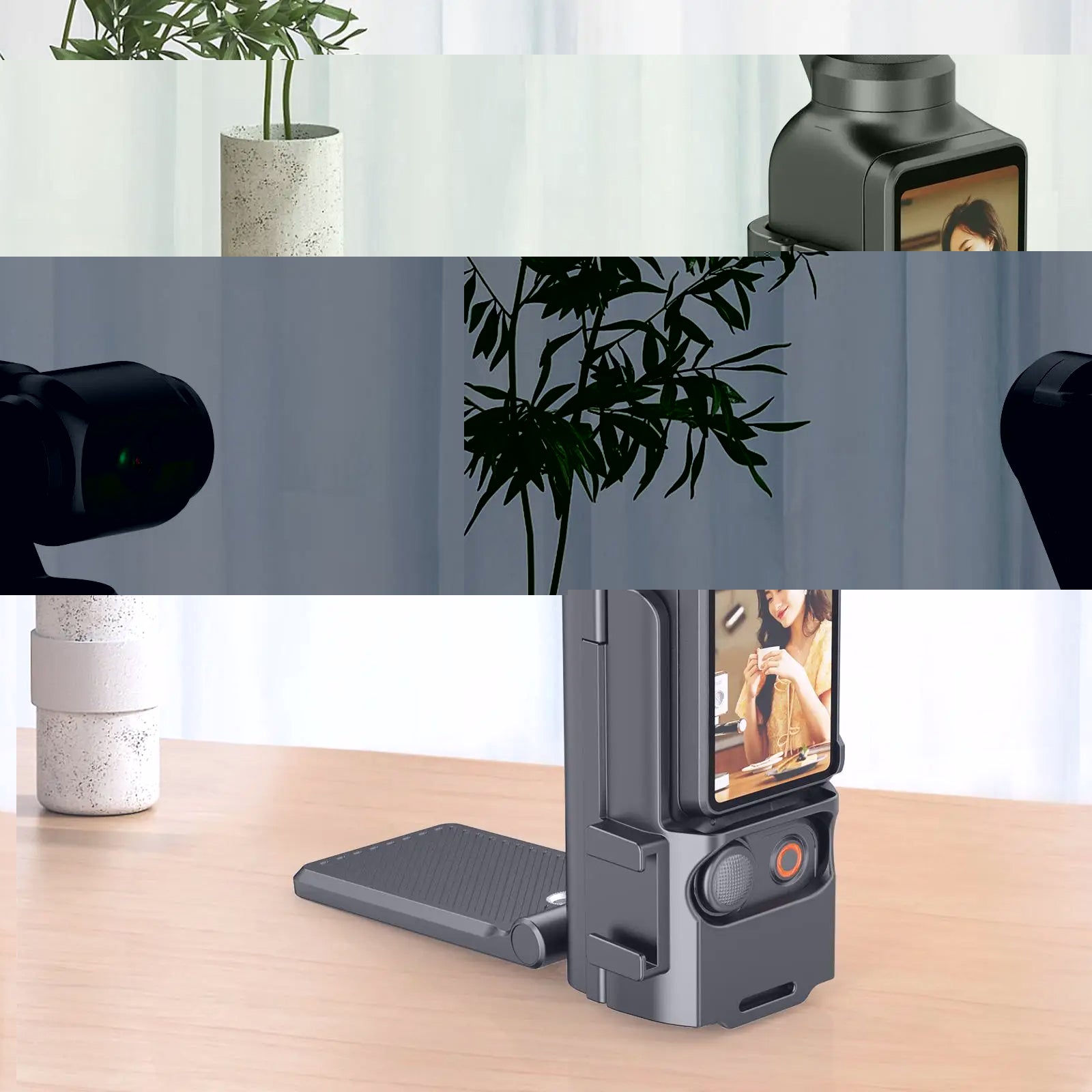Magnetic Mount for DJI Osmo Pocket 3 with 180° Adjustable Grip Stand | Yantralay