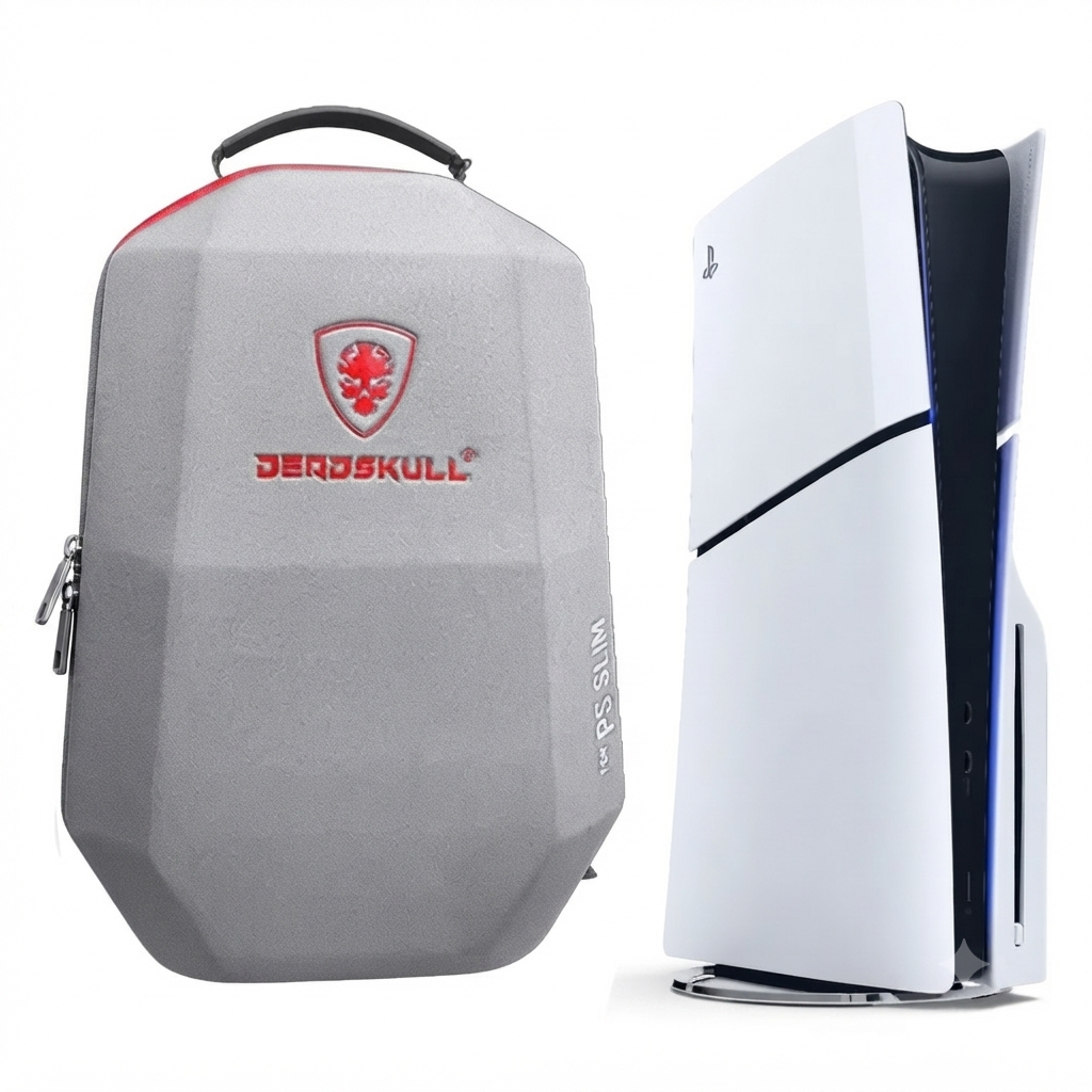 DeadSkull PS5 Slim Travel Backpack Shockproof Hard Shell Bag