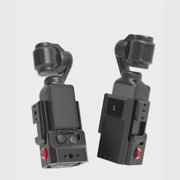 DJI Osmo Pocket Cage with NATO Rail and Cold Shoe Mount
