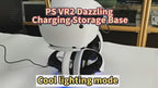 PS VR2 headset storage dock with RGB lighting effects