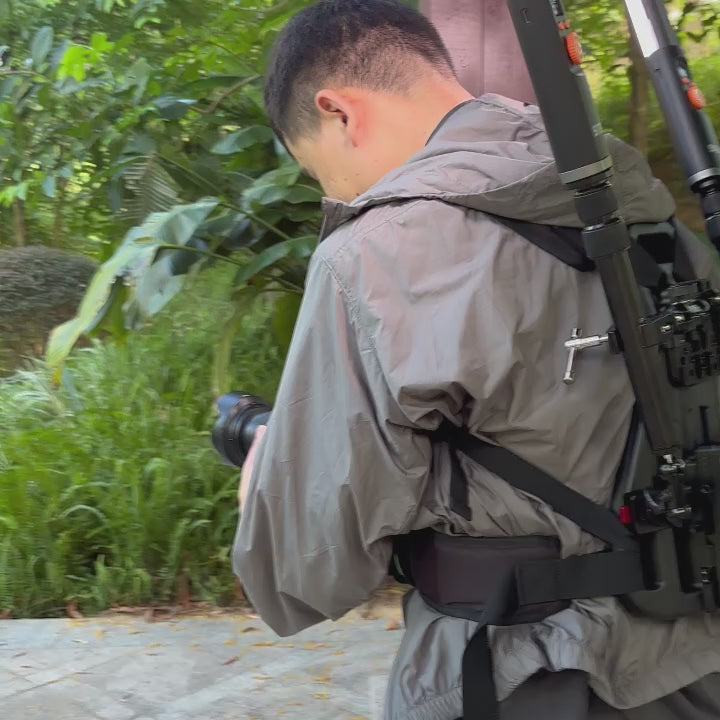 Wearable Photography Rig with Dual Light Mounting Arms
