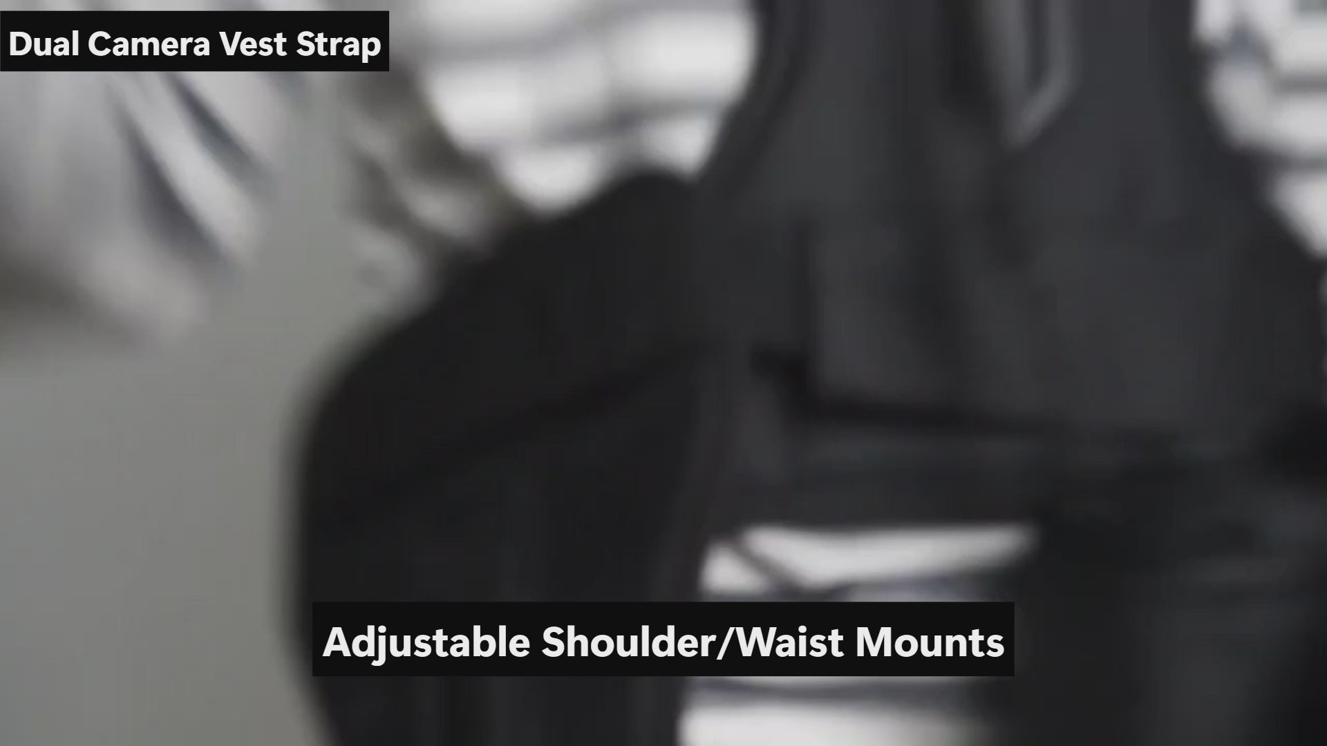 Dual Camera Vest Strap with Portable Mesh Storage Bag