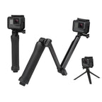 3-Way Monopod Grip Arm Tripod Foldable Selfie Stick, Stabilizer Mount Holder For GoPro Hero 7/6/5,SJCAM SJ6, SJ7,SJ5000,Yi & Other Action Cameras