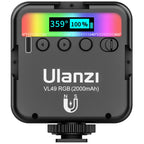 ULANZI Portable RGB LED Photo Light 3000–9000K Pocket Fill Light for Vlogging