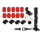 4 Way Helmet Chin Mount With J Hook Mount Sticker For Action Cameras