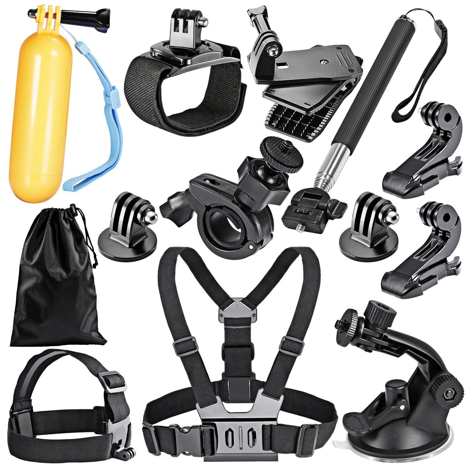 12 in 1 GoPro Accessories Kit for Hero 13/12/11/10  (13 Items)
