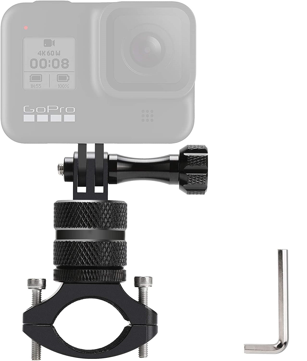 360° Rotatable Bike Handlebar Mount for GoPro Hero 9 8 7 Action Cameras