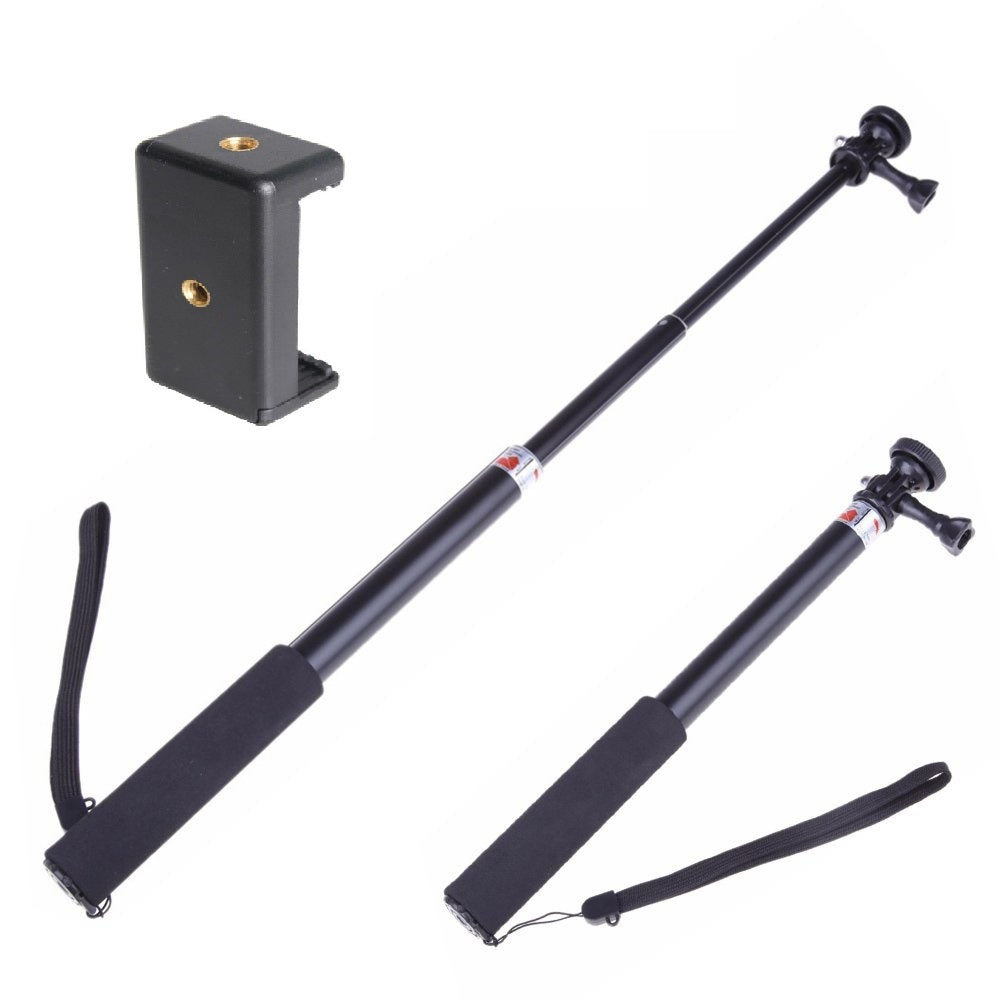 Telescoping Extendable Monopod Tripod Pole Handheld Camera Selfie Stick Mount With Mobile Attachment For Smartphones,Hero 7/6/5/4,DJI OSMO, SJACM,