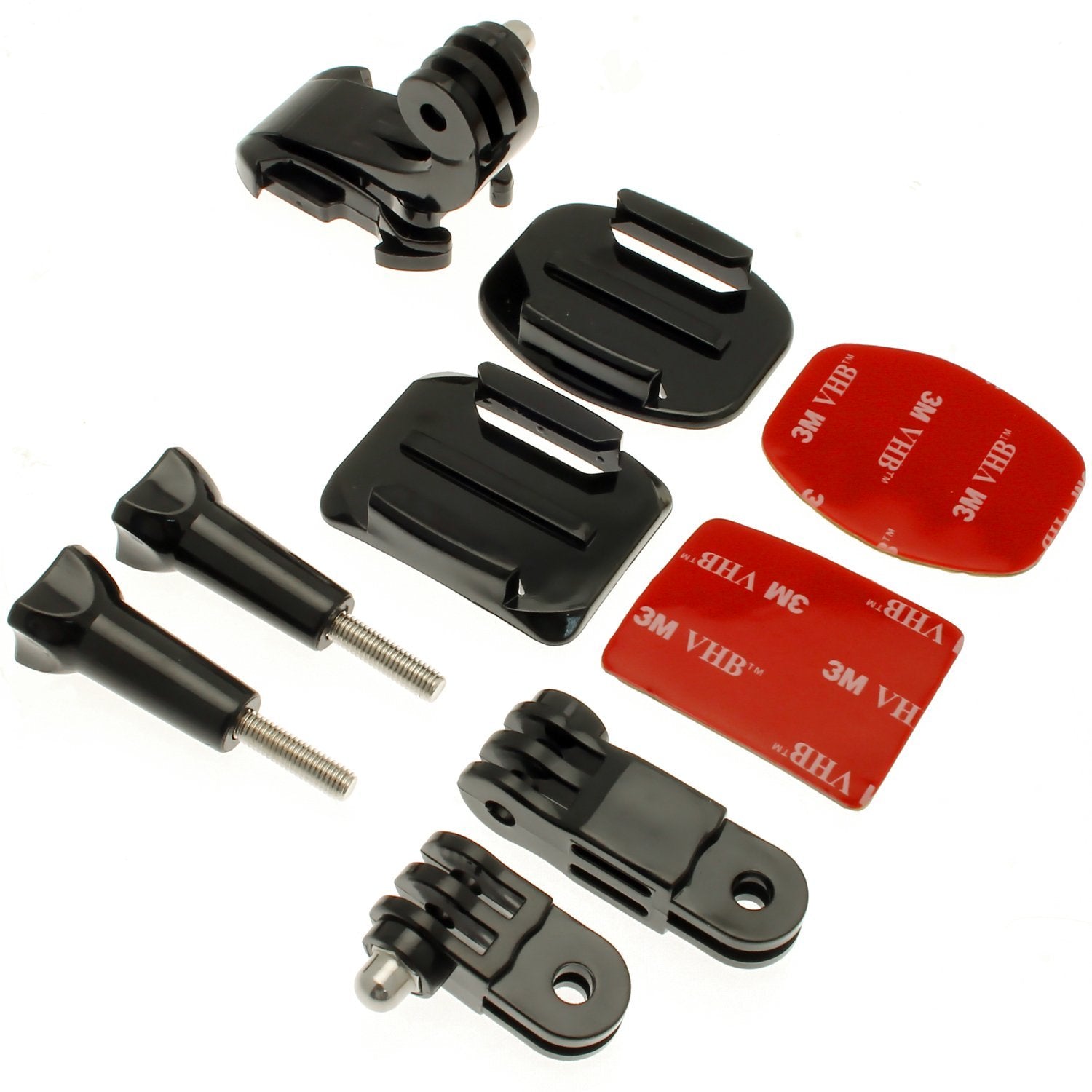 9 in 1 J- Hook Front & Side Helmet Mount With 3M Sticker For GoPro