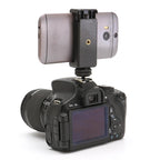1/4" Flash Hot Shoe Screw Adapter Tripod Mount Phone Clip Holder For DSLR Camera