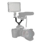 Universal V Shape Triple Hot Shoe Mount Bracket ForNikon Canon Sony Pentax DSLR Camera or Camcorder Accessory Like LED Video Light,Microphone,Monitor,Flash