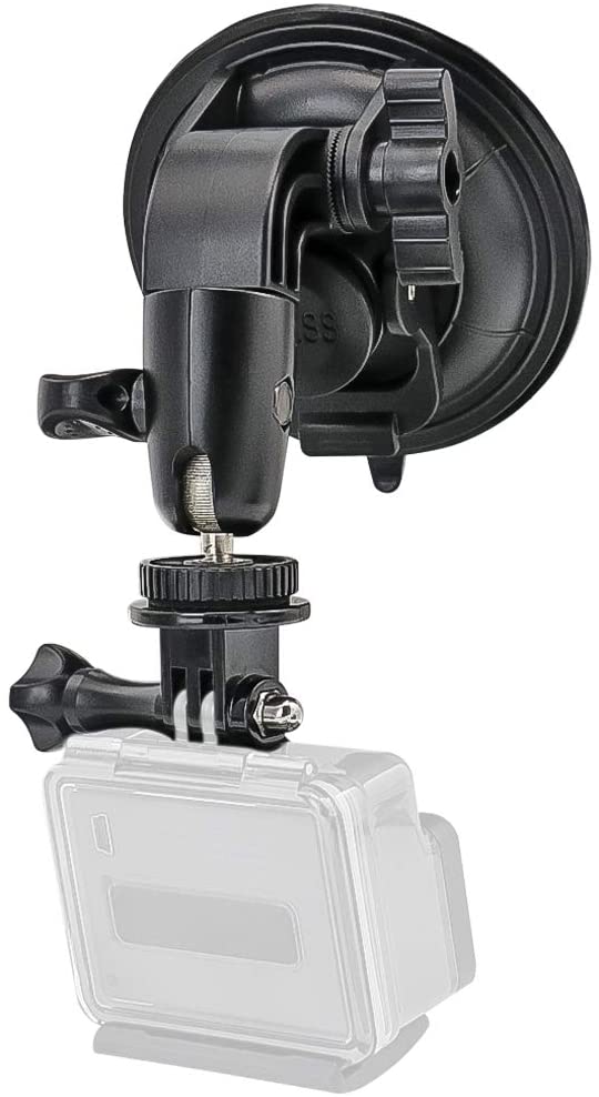 Windshield Car Suction Cup Mount for GoPro Hero 9 8 7 SJCAM Yi Eken Cameras