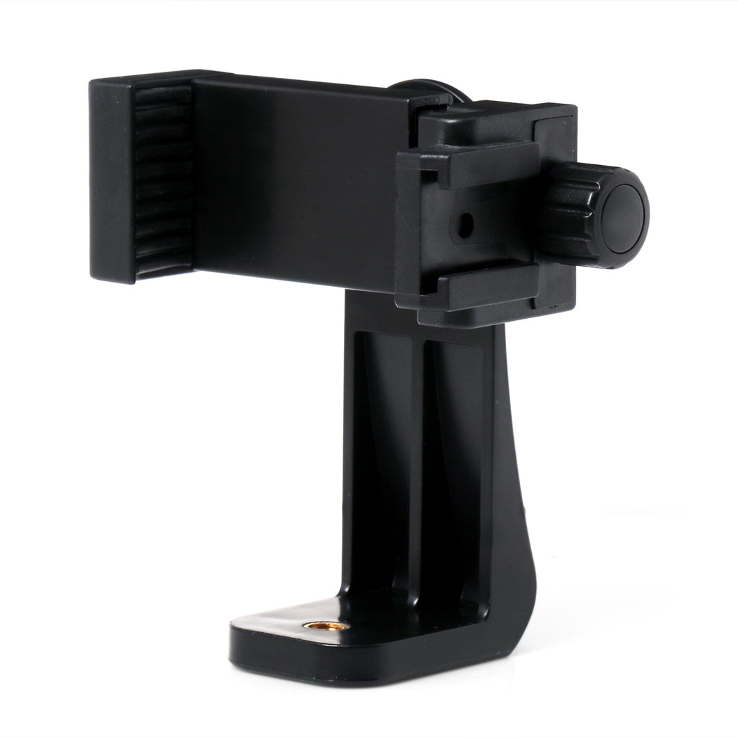360° Rotating Vertical Phone Tripod Holder With Cold Shoe Mount