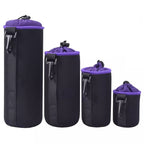 Lens Pouch Set For DSLR Camera Lens | Pack of 4