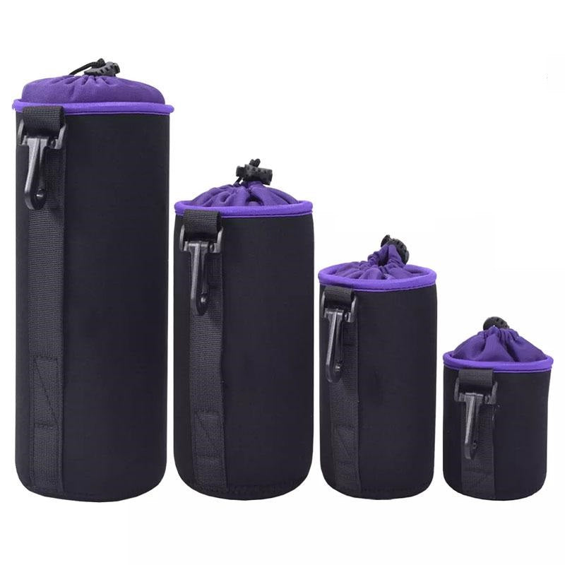 Lens Pouch Set For DSLR Camera Lens | Pack of 4