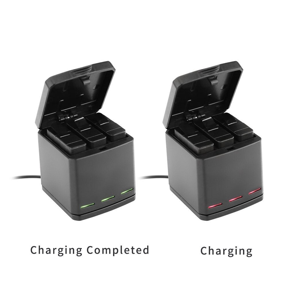 3 Channel AHDBT 501 Battery Charger for GoPro Hero 5 6 7 8 Black