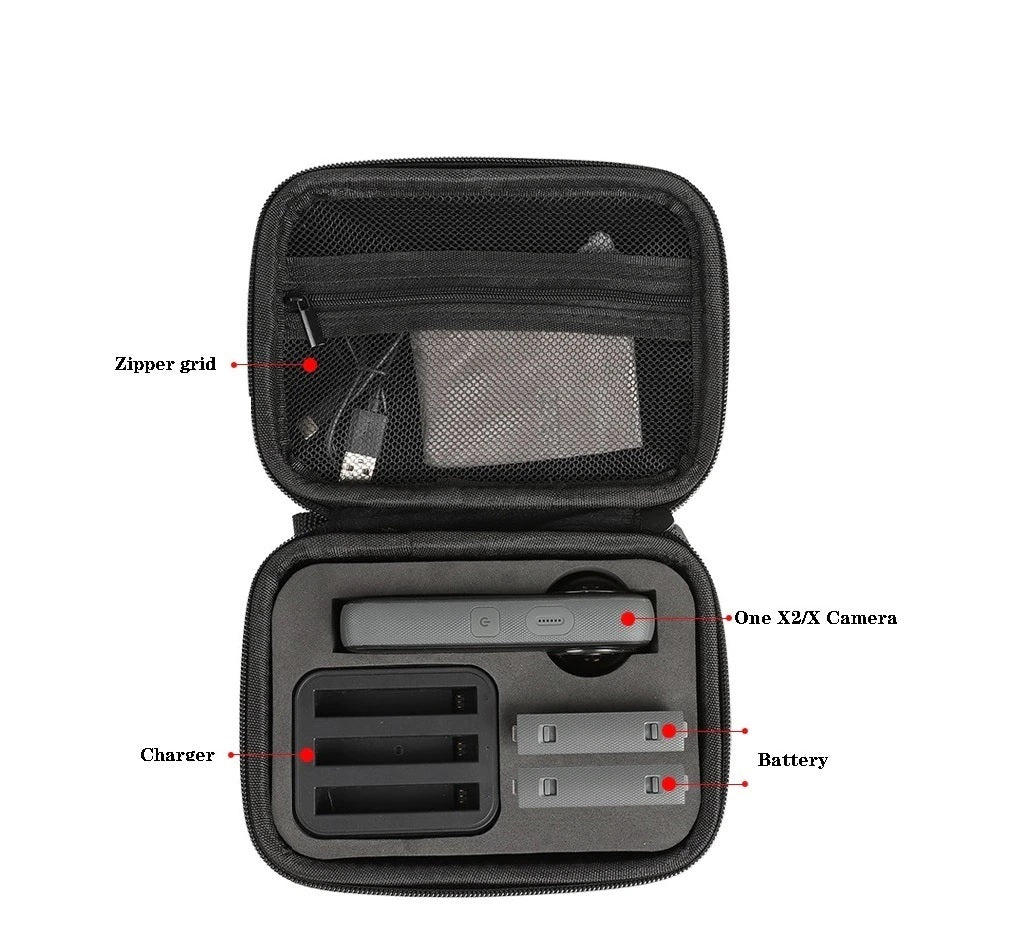 one x2 carry case puch , accessories for insta one x2 action camera accessories bike 360 camera 