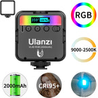 ULANZI Portable RGB LED Photo Light 3000–9000K Pocket Fill Light for Vlogging