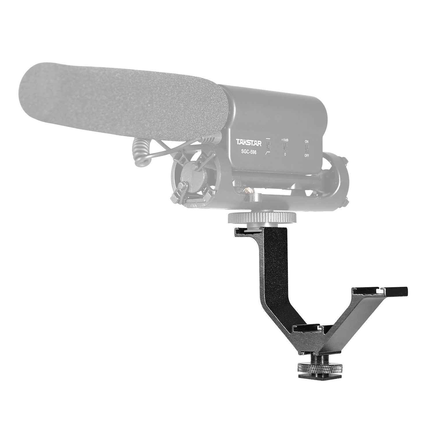 Universal V Shape Triple Hot Shoe Mount Bracket ForNikon Canon Sony Pentax DSLR Camera or Camcorder Accessory Like LED Video Light,Microphone,Monitor,Flash