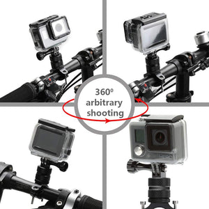 360° Rotatable Bike Bicycle Handlebar Mount for Go Pro Hero 9/8/7 & All Other Action Cameras