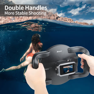 Yantralay Shoot Waterproof Dome Port for Half Underwater Photography For Go Pro Hero 11/10 & 9