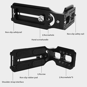 L shape type vertical quick release plate for gimbal and tripod stabilizer