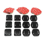 Gopro Helmet 3M Mount 12 Pieces (6Flat & 6Curved) With 12 Pieces 3m Sticker Set