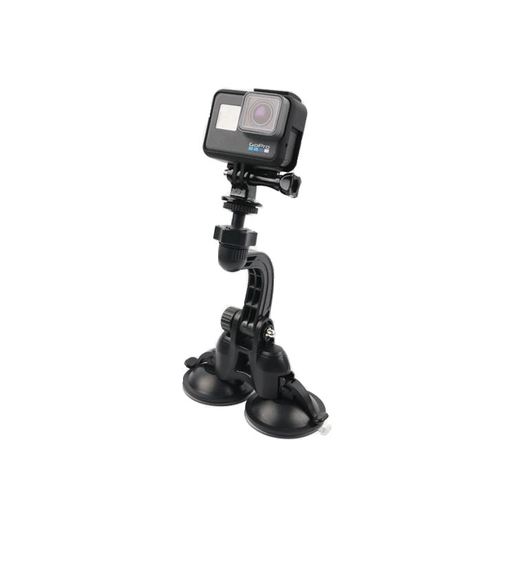 Double Suction 360° Windshield Car Mount  For GoPro Hero 10/9/8/7 & Other Action Cameras