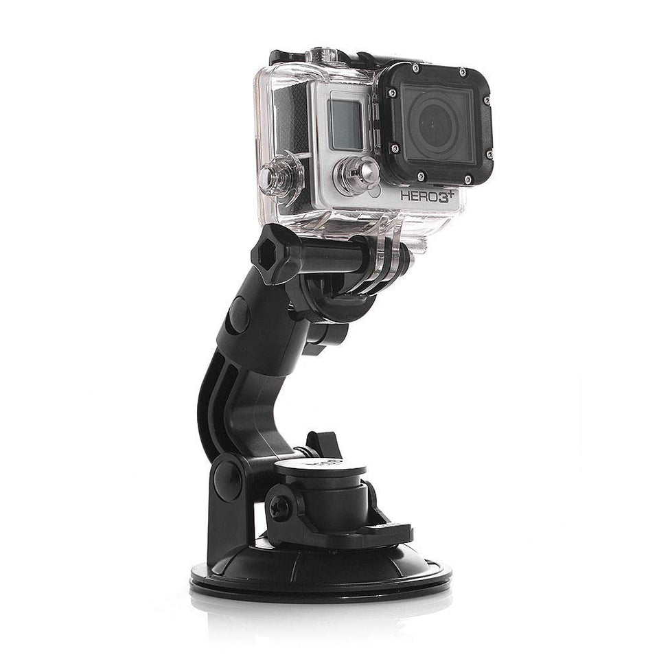 Camera Suction Cup Mount With Dual Ball Head Magic Arm 360 Degree Rotation Camera Car Holder 1/4in Screw For DJI OSMO ACTION 4 3
