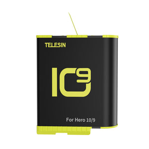 Telesin Replacement Battery for Go Pro Hero 12/11/10/9 Black Action Camera