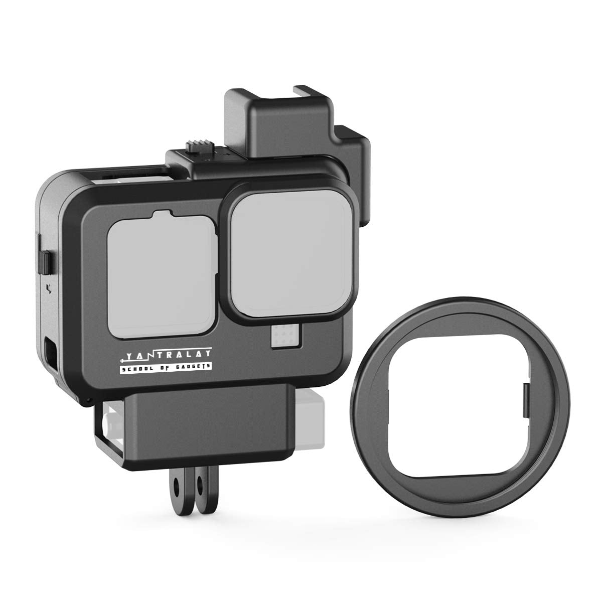 Vlogging Case with Dual Cold Shoe Mount for GoPro Hero 11 10 9 | YT-G9