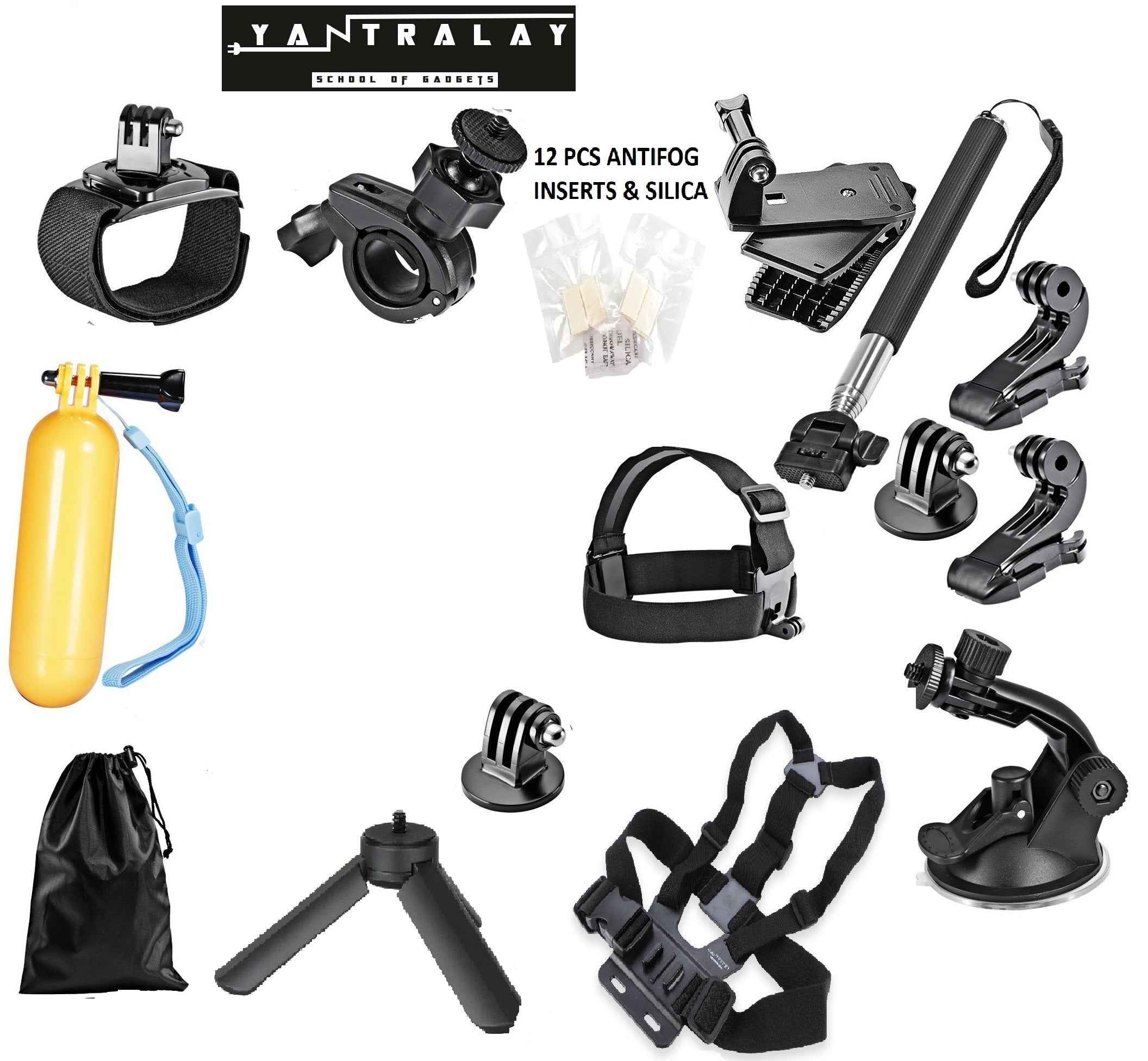 13 in 1 GoPro Accessories Kit with Carrying Case for Action Cameras