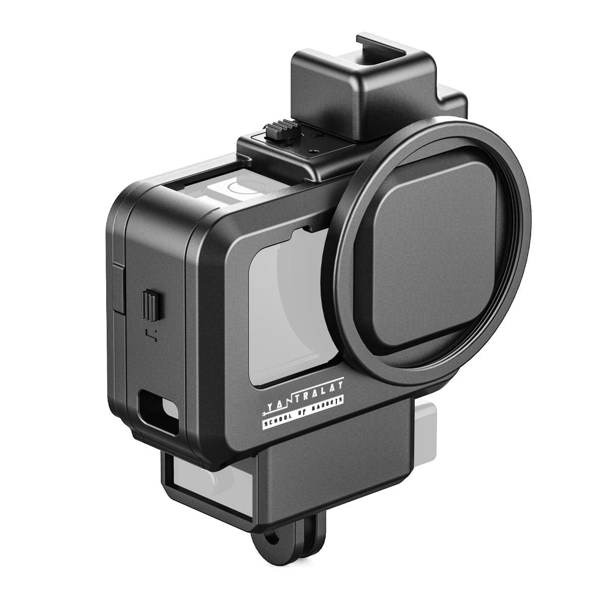 Vlogging Case with Dual Cold Shoe Mount for GoPro Hero 11 10 9 | YT-G9