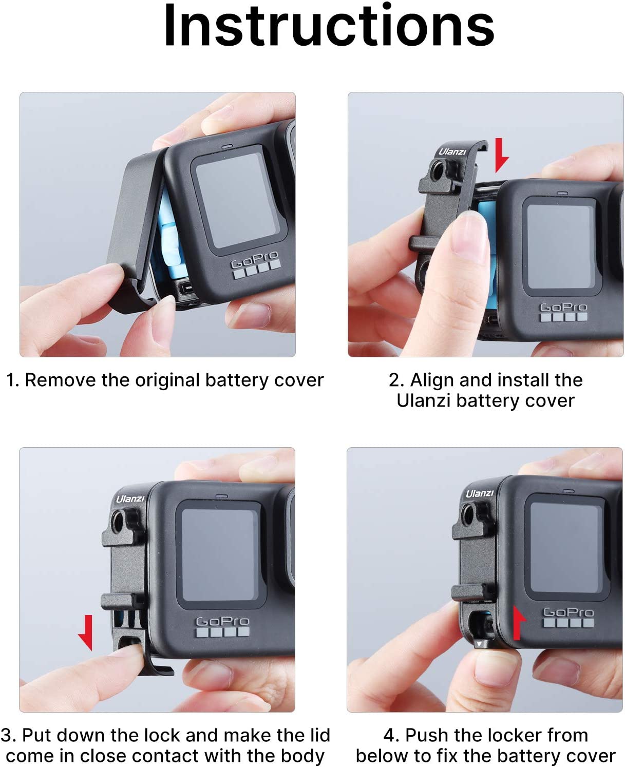 ulanzi G9-6 gopro hero 11 accessories hero 10 hero 9 