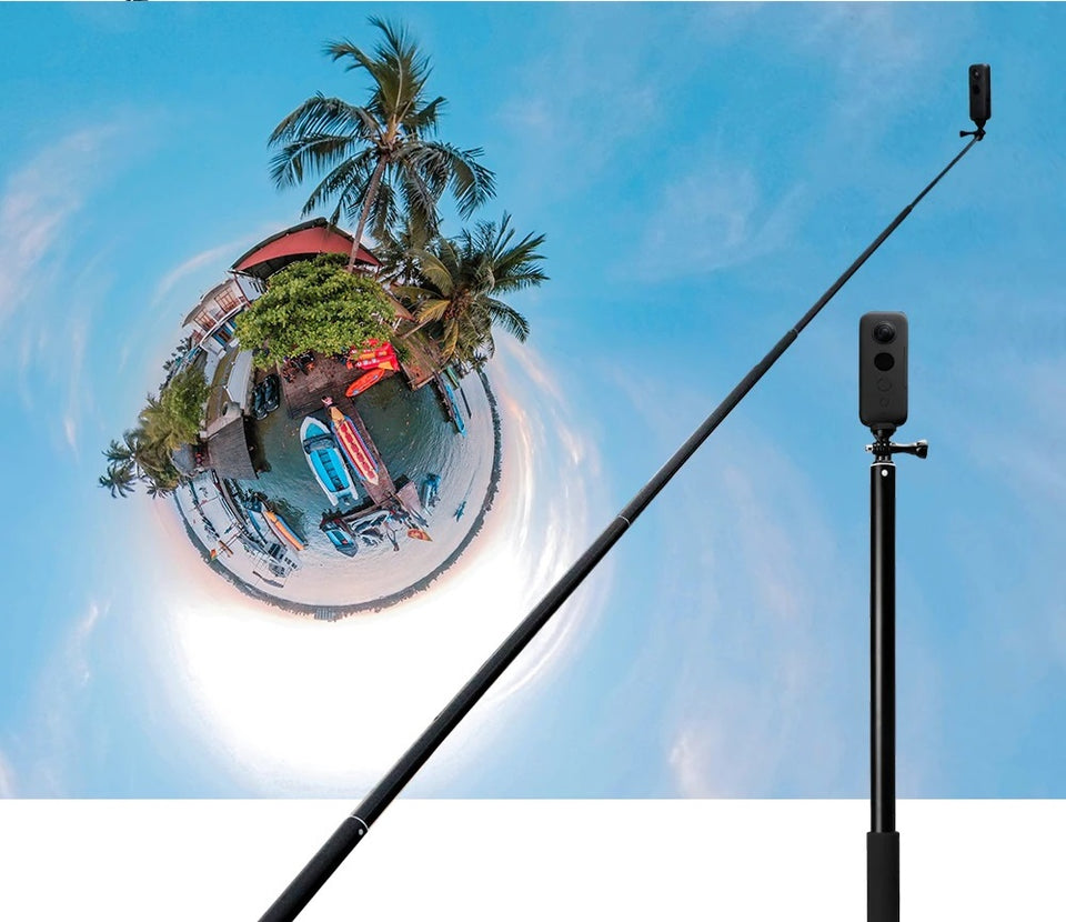 Yantralay 3 Meters Ultra Long Invisible Selfie Stick Monopod Extension Pole For Gimbals & Action Cameras