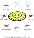 30" (75cm) Universal Drone And Quadcopter Landing For RC Drones Helicopter DJI Mavic Pro, Phantom 2/3/4/4 Pro, GoPro Karma, Parrot & More